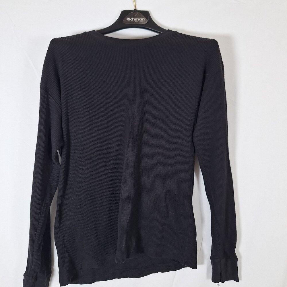 Black Thermal 100% cotton size large lightweight outdoors